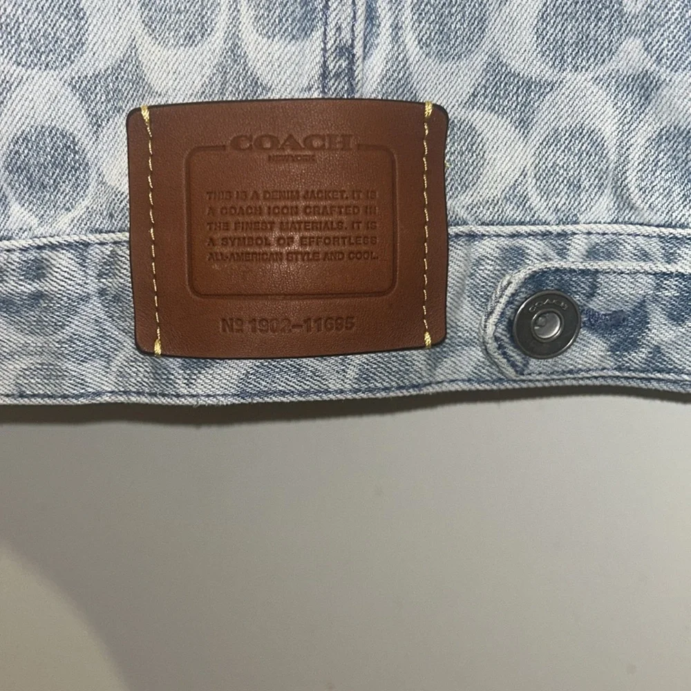 Coach Denim Jacket - Picture 4 of 4